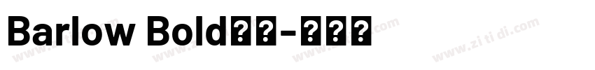 Barlow Bold字体字体转换